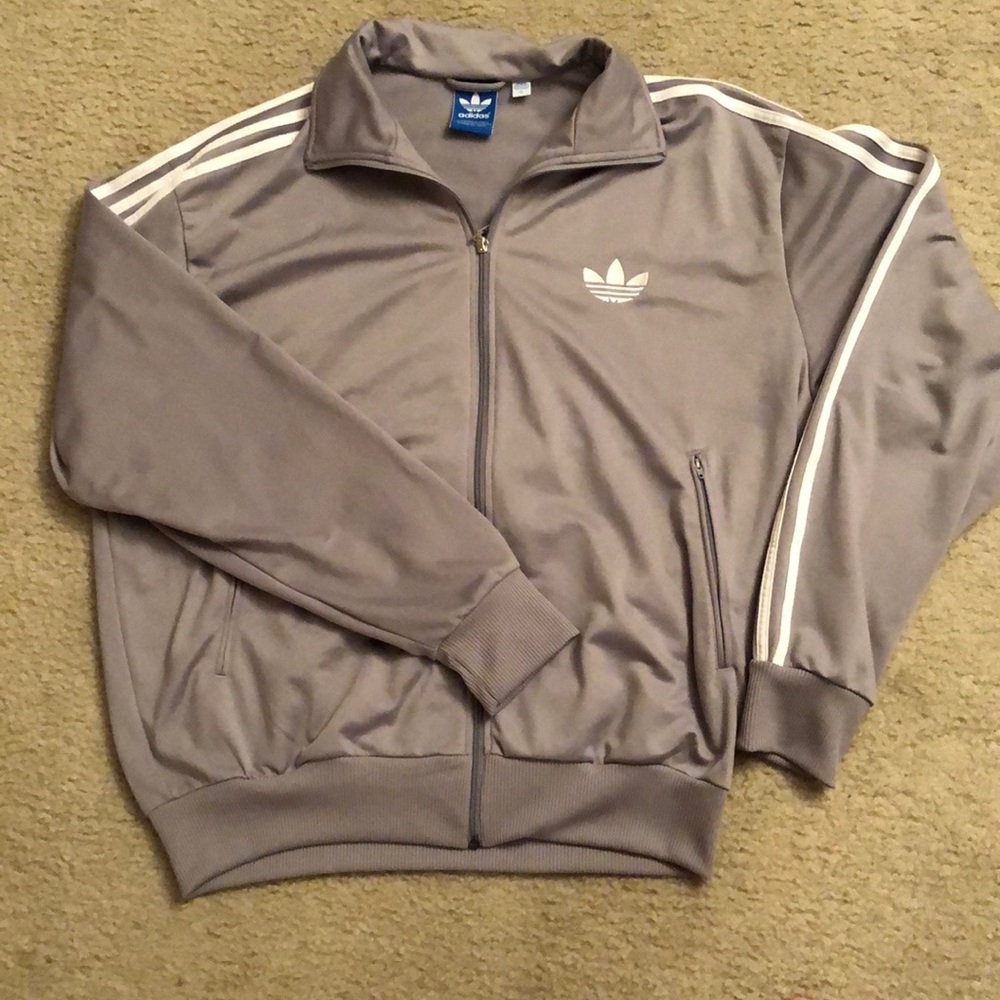 Adidas Track Jacket - Gray - size XL